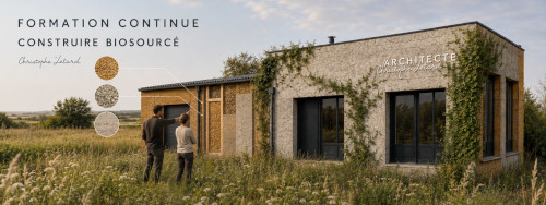 L'agence d'Architecture LCArchitecture Christphe Letard à Pornic en Loire-Atlantique intègre dès la conception une réflexion autour de la construction écologique